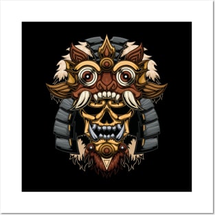 Mistic Mask Bali Oni Posters and Art